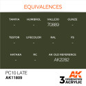 Acrílicos de 3rd, PC10 Late – AIR. Bote 17 ml. Marca Ak-Interactive. Ref: Ak11809.