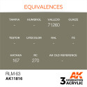 Acrílicos de 3rd, RLM 63 – AIR. Bote 17 ml. Marca Ak-Interactive. Ref: Ak11816.