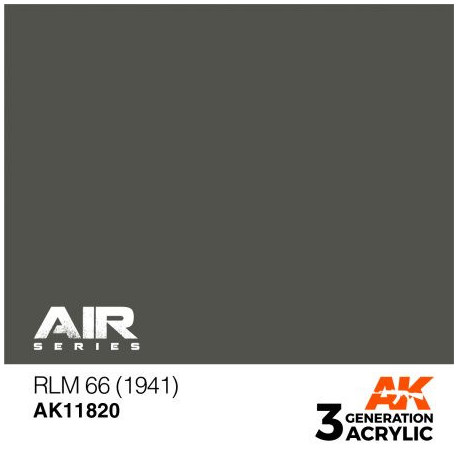 Acrílicos de 3rd, RLM 66 (1941) – AIR. Bote 17 ml. Marca Ak-Interactive. Ref: Ak11820.