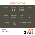 Acrílicos de 3rd, RLM 71 – AIR. Bote 17 ml. Marca Ak-Interactive. Ref: Ak11822.