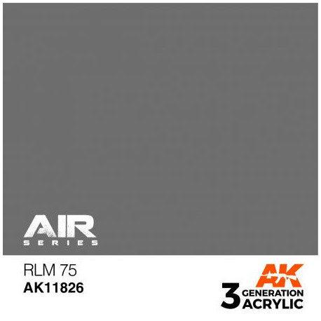 Acrílicos de 3rd, RLM 75 – AIR. Bote 17 ml. Marca Ak-Interactive. Ref: Ak11826.