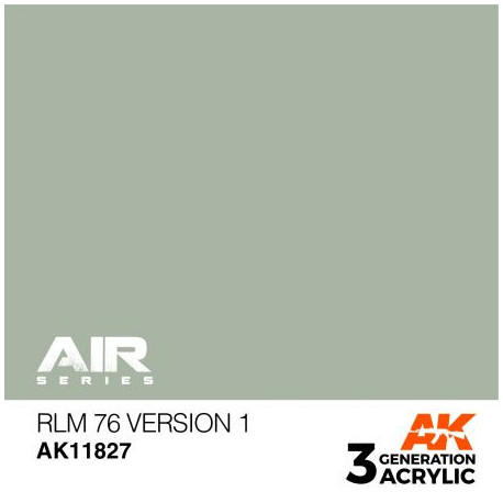 Acrílicos de 3rd, RLM 76 Version 1 – AIR. Bote 17 ml. Marca Ak-Interactive. Ref: Ak11827.