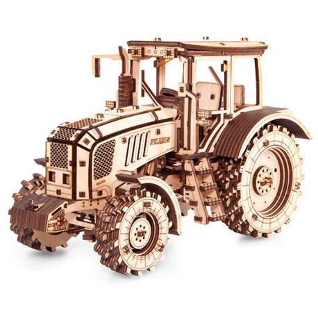 Tractor Belarus-2022, madera contrachapada, Kit de montaje. Marca Ewa. Ref: 877.