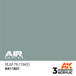 Acrílicos de 3rd, RLM 78 (1942) – AIR. Bote 17 ml. Marca Ak-Interactive. Ref: Ak11831.