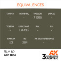 Acrílicos de 3rd, RLM 80 – AIR. Bote 17 ml. Marca Ak-Interactive. Ref: Ak11834.
