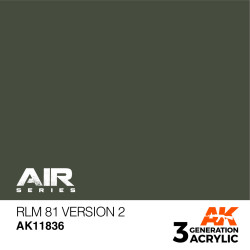 Acrílicos de 3rd,RLM 81 Version 2 – AIR. Bote 17 ml. Marca Ak-Interactive. Ref: Ak11836.