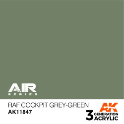 Acrílicos de 3rd,RAF Cockpit Grey-Green – AIR. Marca Ak-Interactive. Ref: Ak11847.