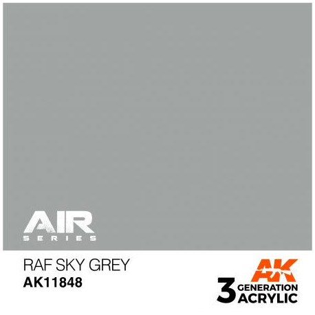 Acrílicos de 3rd,RAF Sky Grey – AIR. Marca Ak-Interactive. Ref: Ak11848.