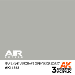 Acrílicos de 3rd,RAF Light Aircraft Grey BS381C/627 – AIR. Marca Ak-Interactive. Ref: Ak11853.