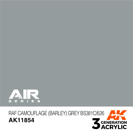 Acrílicos de 3rd,RAF Camouflage (Barley) Grey BS381C/626 – AIR. Marca Ak-Interactive. Ref: Ak11854.