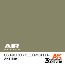 Acrílicos de 3rd,US Interior Yellow Green – AIR – AIR. Marca Ak-Interactive. Ref: Ak11859.