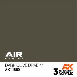 Acrílicos de 3rd,Dark Olive Drab 41 – AIR. Marca Ak-Interactive. Ref: Ak11860.