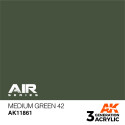Acrílicos de 3rd,Medium Green 42 – AIR. Marca Ak-Interactive. Ref: Ak11861.