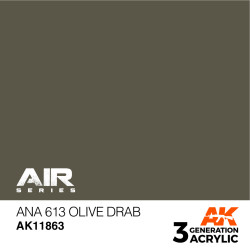 Acrílicos de 3rd,ANA 613 Olive Drab – AIR. Marca Ak-Interactive. Ref: Ak11863.