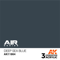 Acrílicos de 3rd,Deep Sea Blue – AIR. Marca Ak-Interactive. Ref: Ak11864.
