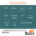 Acrílicos de 3rd,Aggressor Blue FS 35109 – AIR. Marca Ak-Interactive. Ref: Ak11877.