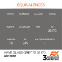 Acrílicos de 3rd,Have Glass Grey FS 36170 – AIR. Marca Ak-Interactive. Ref: Ak11882.