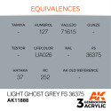 Acrílicos de 3rd,Light Ghost Grey FS 36375 – AIR. Marca Ak-Interactive. Ref: Ak11888.