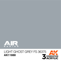 Acrílicos de 3rd,Light Ghost Grey FS 36375 – AIR. Marca Ak-Interactive. Ref: Ak11888.