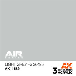 Acrílicos de 3rd,Light Grey FS 36495 – AIR. Marca Ak-Interactive. Ref: Ak11889.