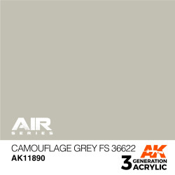 Acrílicos de 3rd,Camouflage Grey FS 36622 – AIR. Marca Ak-Interactive. Ref: Ak11890.