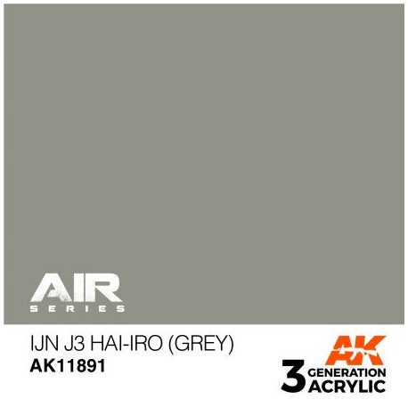 Acrílicos de 3rd,IJN J3 Hai-iro (Grey) – AIR. Marca Ak-Interactive. Ref: Ak11891.