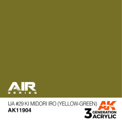 Acrílicos de 3rd, IJA 29 Ki Midori iro (Yellow-Green) – AIR. Marca Ak-Interactive. Ref: Ak11904.