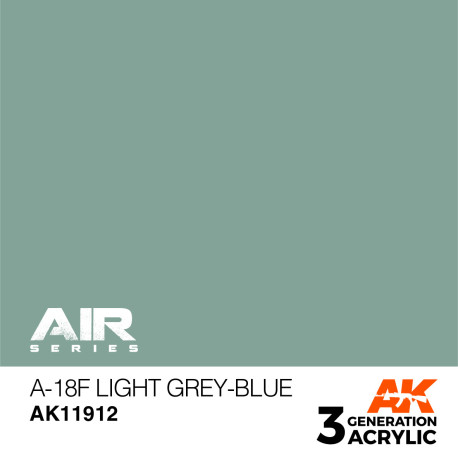 Acrílicos de 3rd,A-18f Light Grey-Blue – AIR. Marca Ak-Interactive. Ref: Ak11912.