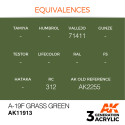 Acrílicos de 3rd,A-19f Grass Green – AIR. Marca Ak-Interactive. Ref: Ak11913.