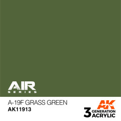 Acrílicos de 3rd,A-19f Grass Green – AIR. Marca Ak-Interactive. Ref: Ak11913.