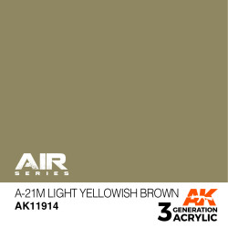 Acrílicos de 3rd,A-21m Light Yellowish Brown – AIR. Marca Ak-Interactive. Ref: Ak11914.