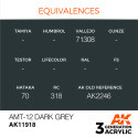 Acrílicos de 3rd,AMT-12 Dark Grey – AIRR.Marca Ak-Interactive. Ref: Ak11918.