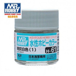 Mr.HOBBY AQUEOUS COLOR, IJN GRAY, Bote 10 ml. Marca MR.Hobby. Ref: H61, H-61.