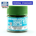Mr.HOBBY AQUEOUS COLOR, GREEN FS34227 (Semi-gloss). Bote 10 ml. Marca MR.Hobby. Ref: H312.