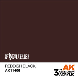 Acrílicos de 3rd, REDDISH BLACK – FIGURES.Marca Ak-Interactive.  Ref: Ak11406.