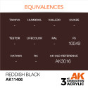 Acrílicos de 3rd, REDDISH BLACK – FIGURES.Marca Ak-Interactive. Ref: Ak11406.