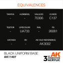 Acrílicos de 3rd, BLACK UNIFORM BASE – FIGURES.Marca Ak-Interactive. Ref: Ak11407.