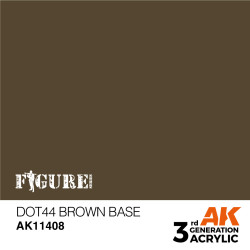 Acrílicos de 3rd, DOT44 BROWN BASE – FIGURES.Marca Ak-Interactive.  Ref: Ak11408.