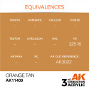 Acrílicos de 3rd, ORANGE TAN – FIGURES.Marca Ak-Interactive. Ref: Ak11409.