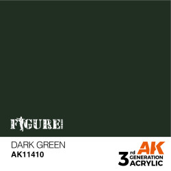 Acrílicos de 3rd, DARK GREEN – FIGURES.Marca Ak-Interactive.  Ref: Ak11410.