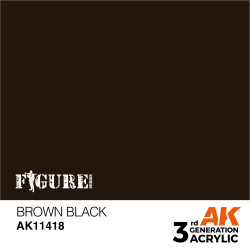 Acrílicos de 3rd,BROWN BLACK – FIGURES .Marca Ak-Interactive.  Ref: Ak11418.