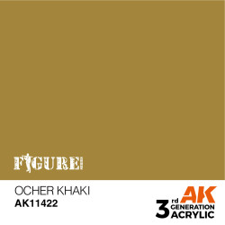 Acrílicos de 3r, OCHER KHAKI – FIGURES.Marca Ak-Interactive.  Ref: Ak11422.