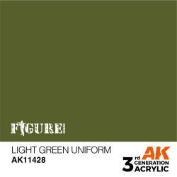 Acrílicos de 3r, LIGHT GREEN UNIFORM – FIGURES.Marca Ak-Interactive. Ref: Ak11428.