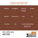 Acrílicos de 3r, RED BROWN – FIGURES.Marca Ak-Interactive. Ref: Ak11434.