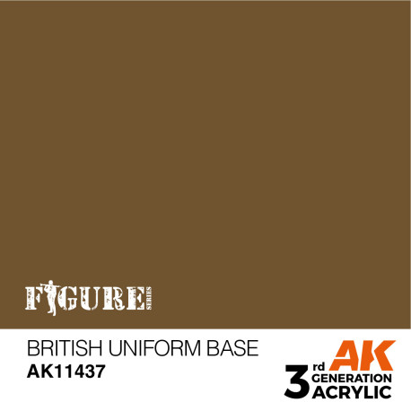 Acrílicos de 3rd,BRITISH UNIFORM BASE – FIGURES.Marca Ak-Interactive. Ref: Ak11437.