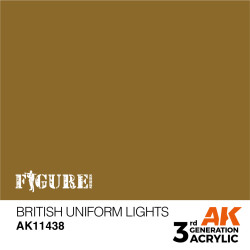 Acrílicos de 3rd,BRITISH UNIFORM LIGHTS – FIGURES.Marca Ak-Interactive. Ref: Ak11438.