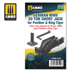 Gato corto alemán de la WWII de 20 t para Panther y King Tiger, escala 1/35. Marca Mig. Ref: AMIG8122.