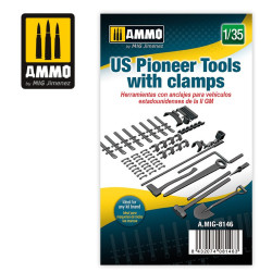 US Pioneer Tools with clamps, escala 1/35. Marca Mig. Ref: AMIG8146.