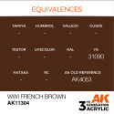 AK INTERACTIVE 3 rd. WWI FRENCH BROWN – AFV. Marca AK Interactive. Ref: AK11304.