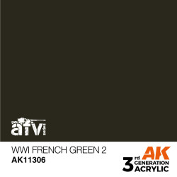 AK INTERACTIVE 3 rd. WWI FRENCH GREEN 2 – AFV. Marca AK Interactive. Ref: AK11306.
